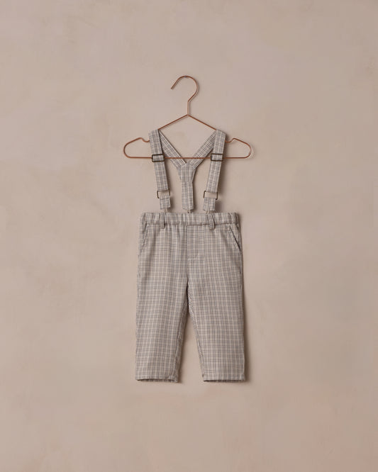 French Blue Suspender Pant
