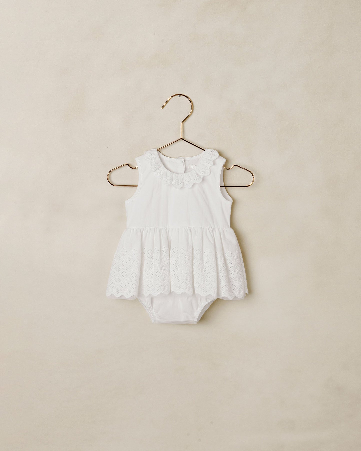 White Georgia Romper