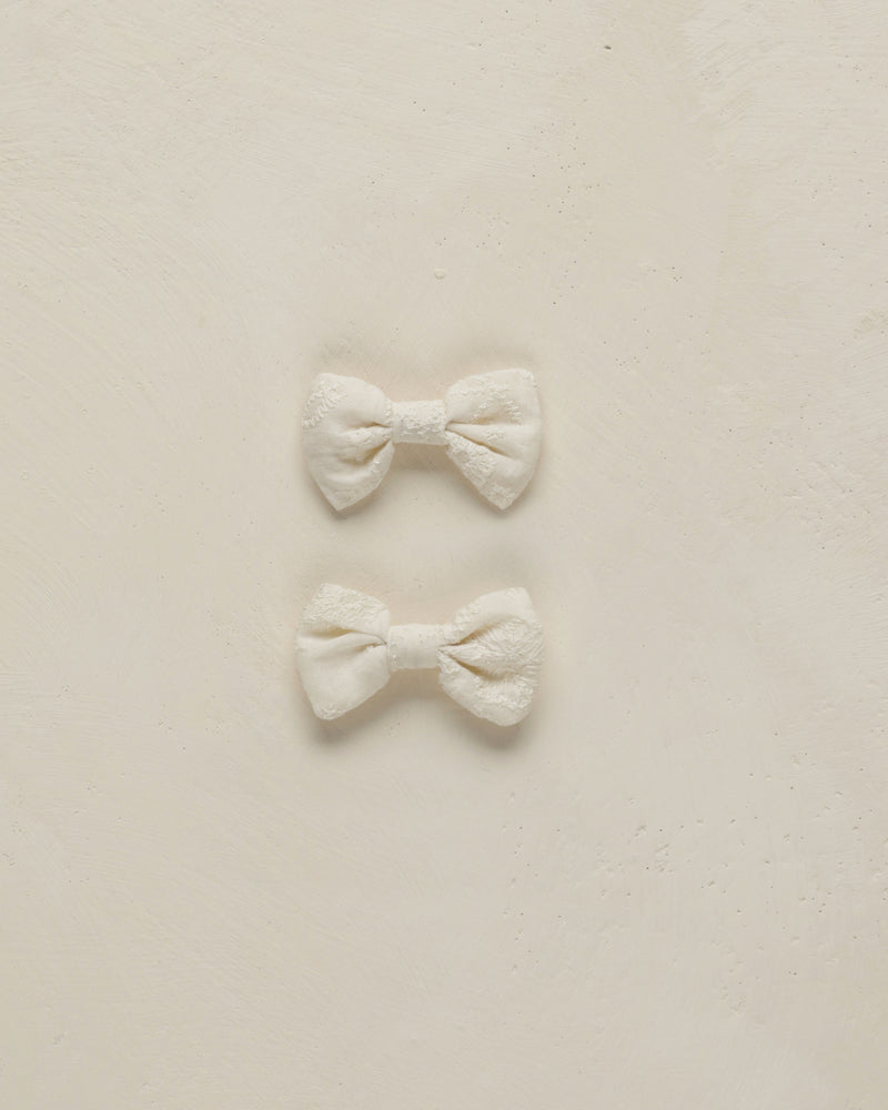 Noralee - Ivory Little Bow Clips