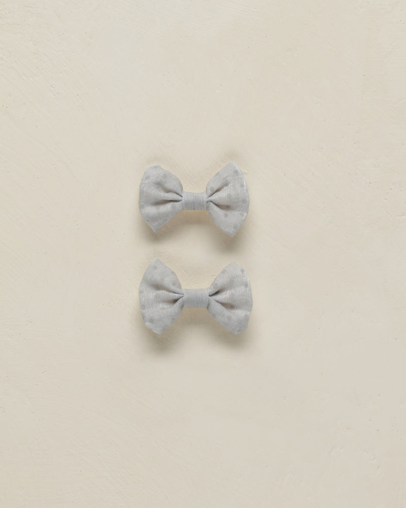 Noralee - Powder Blue Little Bow Clips