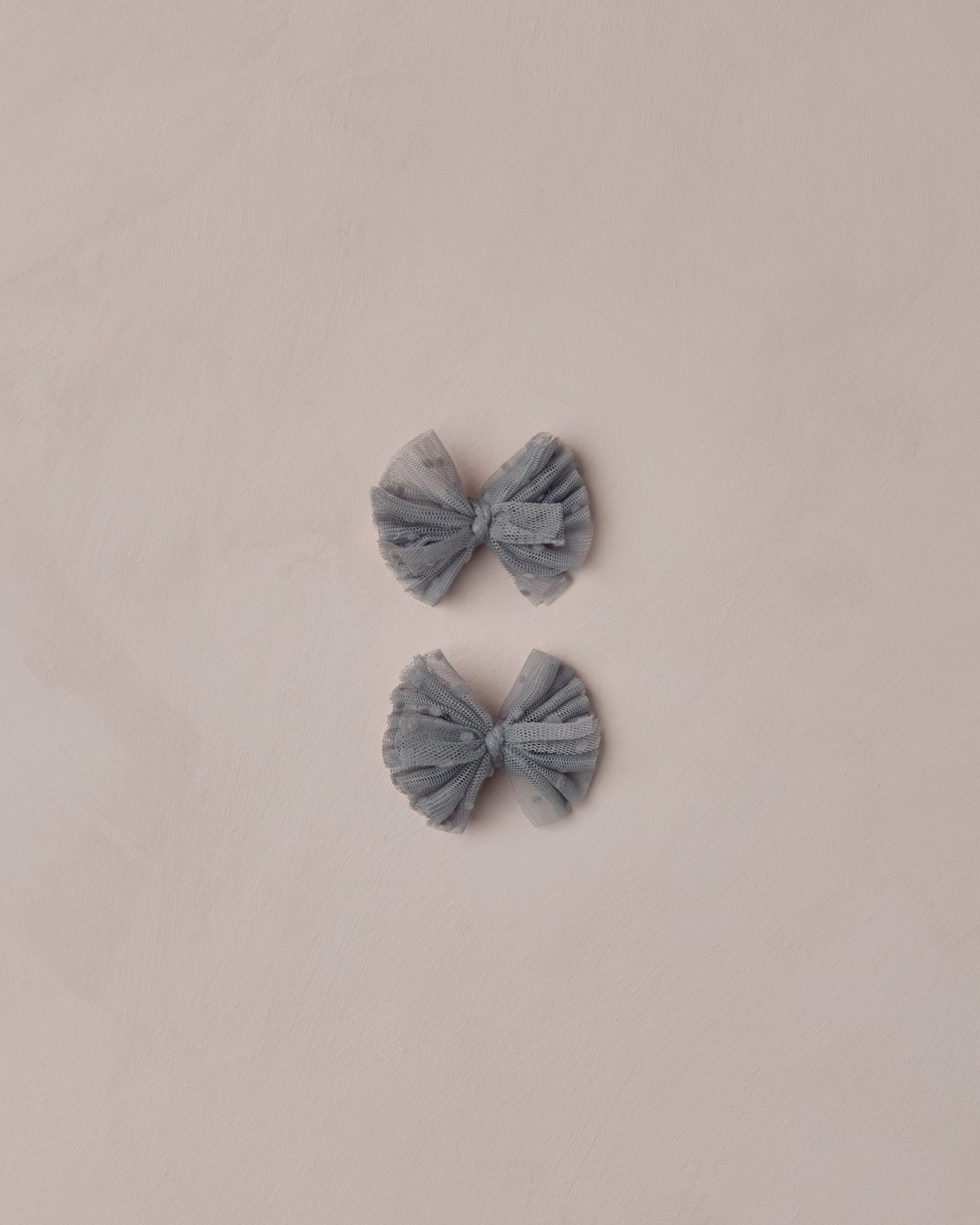French Blue Flutter Tulle Clips