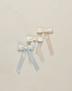 Noralee - Blush,Ivory,Powder Blue Satin Ribbon Bow