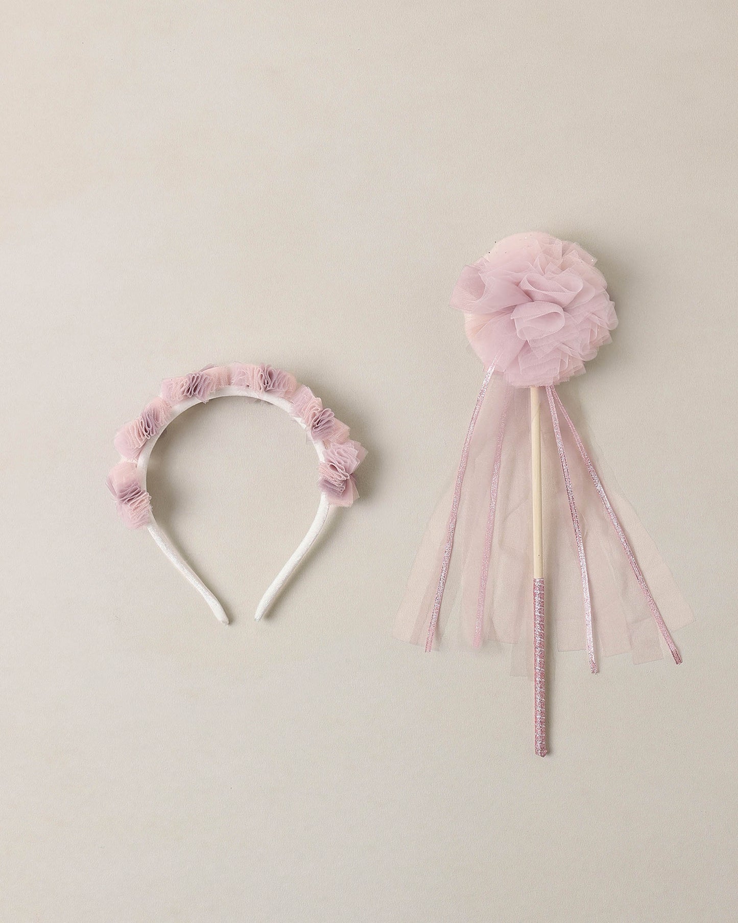 Sugar Plum Pom Pom Crown + Wand