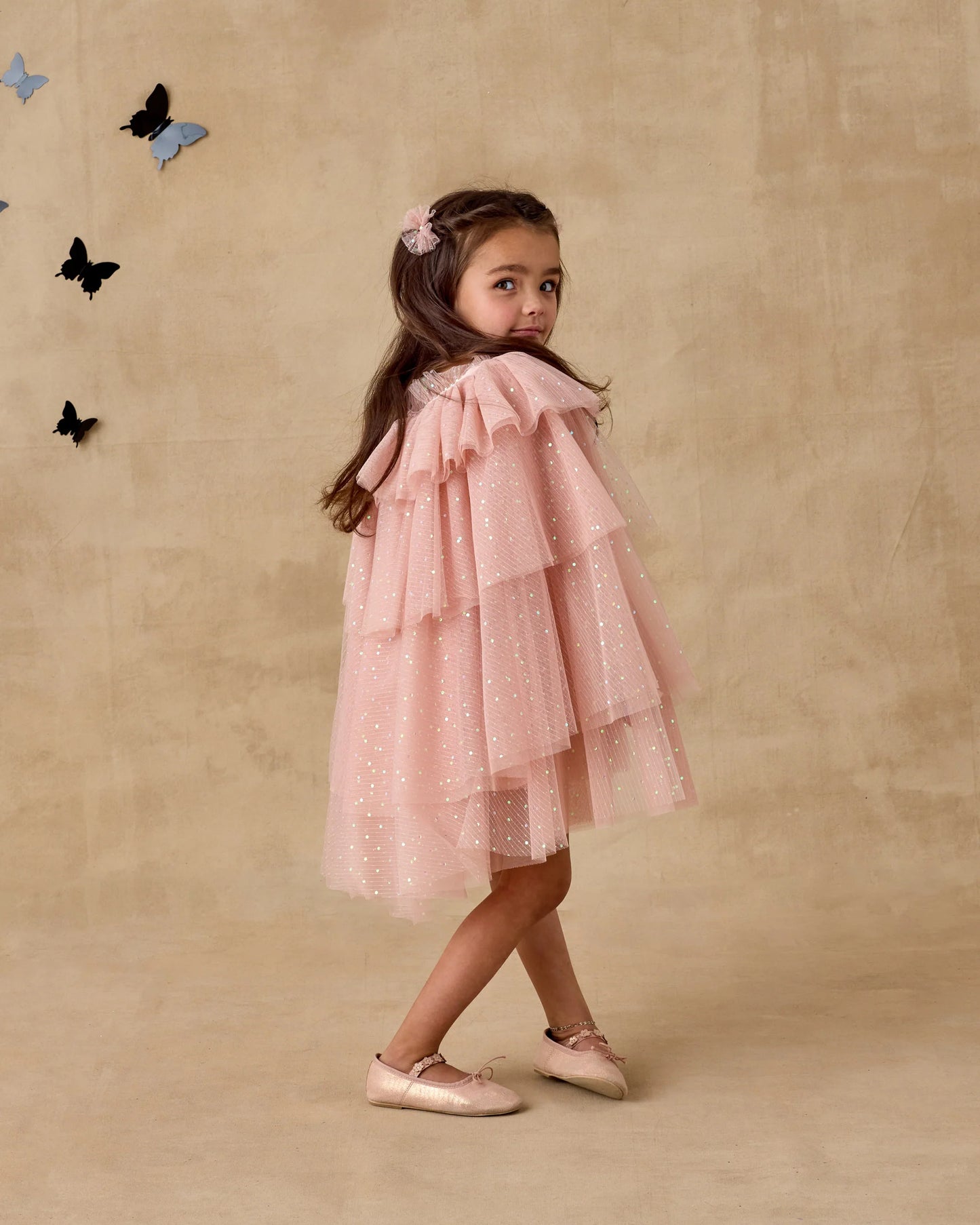Tulle Cape | Rose