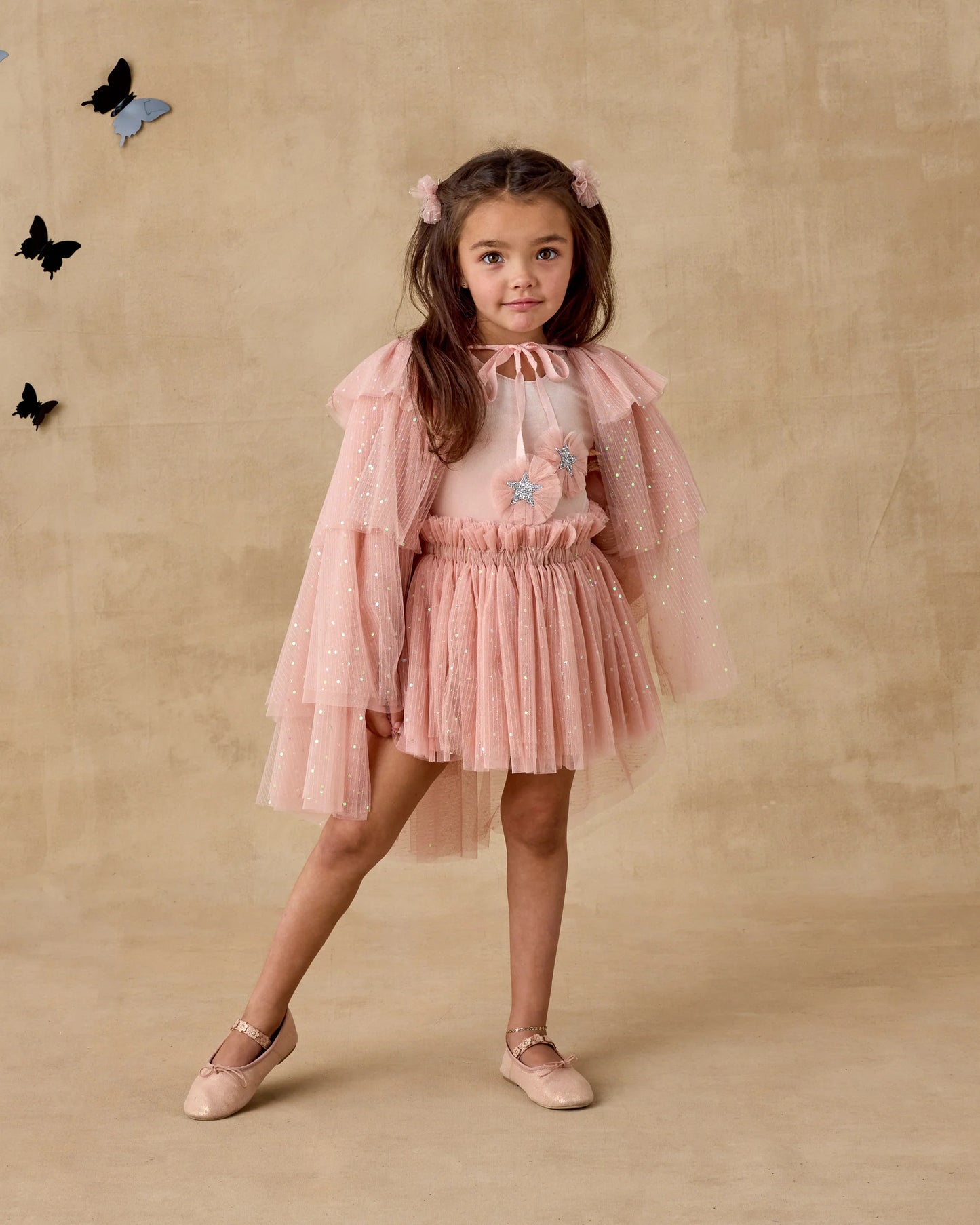Tulle Cape | Rose