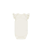 Quincy Mae - Ivory Flutter Sleeve Bodysuit