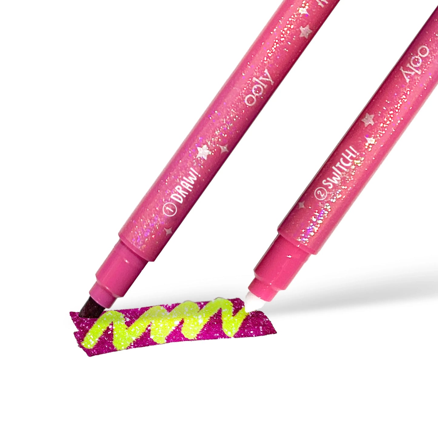 Ooly - Switch-Eroo Sparkle Glittery Color Changing Markers - Set of 12