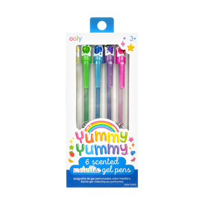 ooly - Yummy Yummy Scented Gel Pens - Metallic - Set of 6