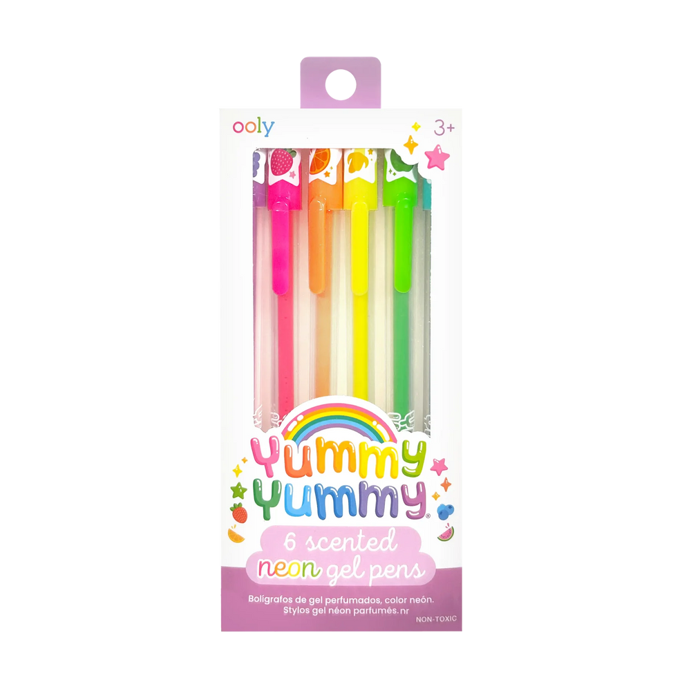 ooly - Yummy Yummy Scented Gel Pens - Neon - Set of 6