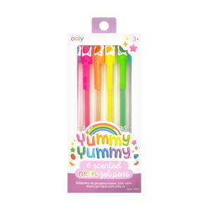 ooly - Yummy Yummy Scented Gel Pens - Neon - Set of 6