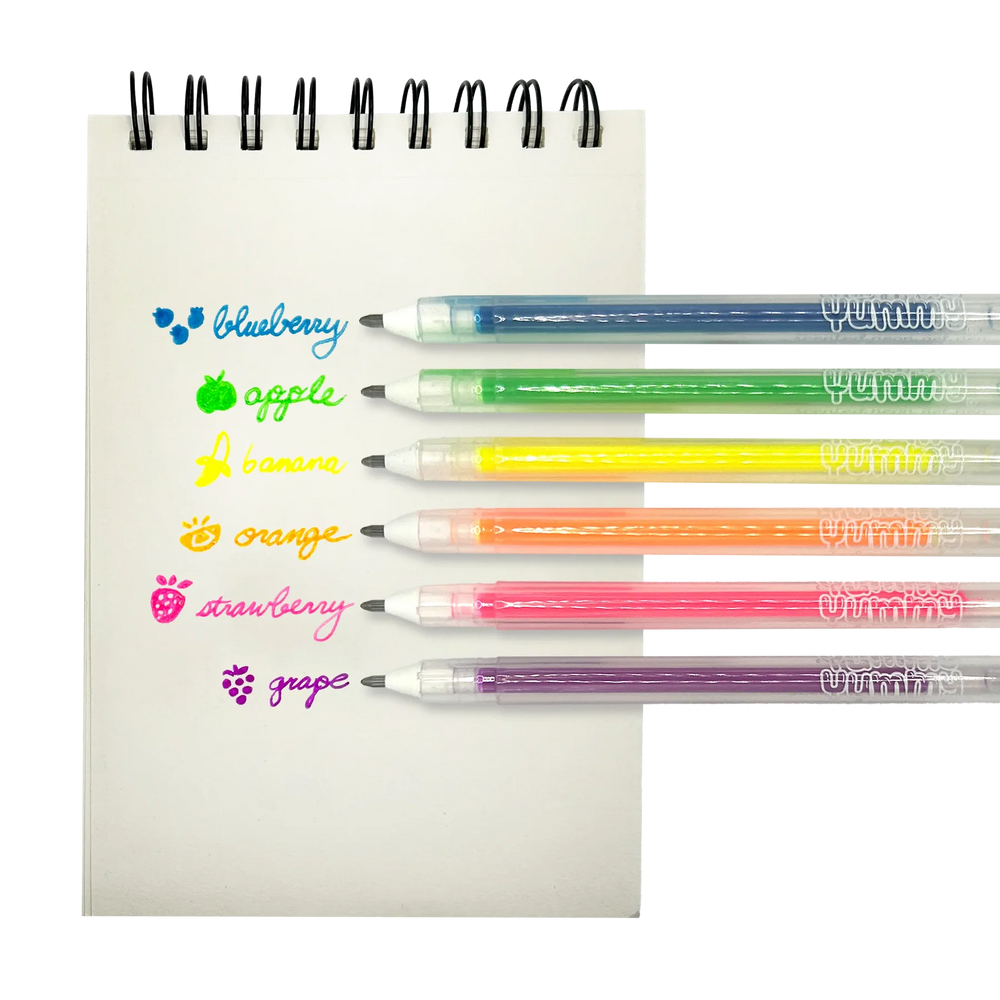 ooly - Yummy Yummy Scented Gel Pens - Neon - Set of 6