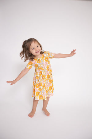 Angel Dear -  Sunflower Child Twirly Dress