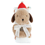 Stephan Baby - Swaddle Blanket - Plush Dog Rattle
