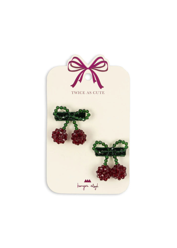 Konges Slojd - 2 Pack Cherry Hair Clip