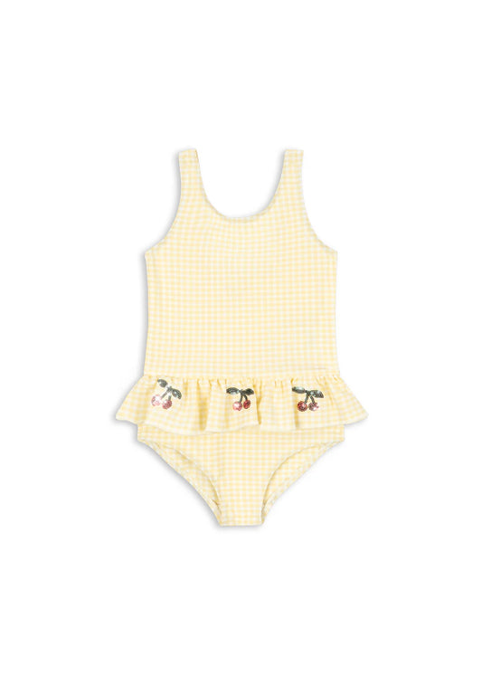 Banana Almond Check Etta Swimsuit