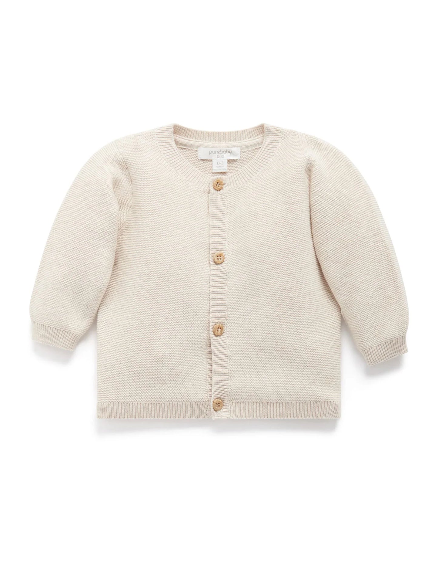 Purebaby - Wheat Textured Cardigan and Legging Set