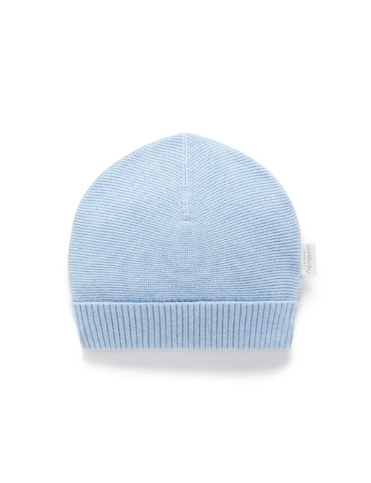 Purebaby - Blue Textured Beanie