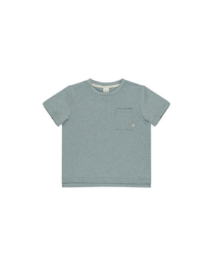 Rylee & Cru - Heather Ocean Cove Essential Pocket Tee