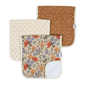 Copper Pearl - Eden Burp Cloth Set Set (3-Pack)