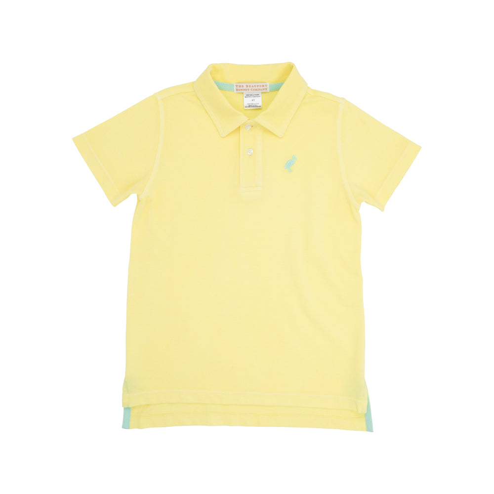 The Beaufort Bonnet Company - Lake Worth Yellow & Grace Bay Green Prim and Proper Beach Polo