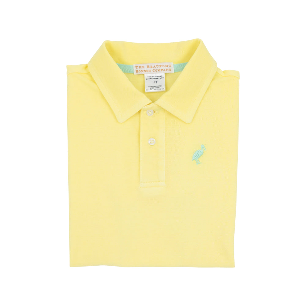 The Beaufort Bonnet Company - Lake Worth Yellow & Grace Bay Green Prim and Proper Beach Polo