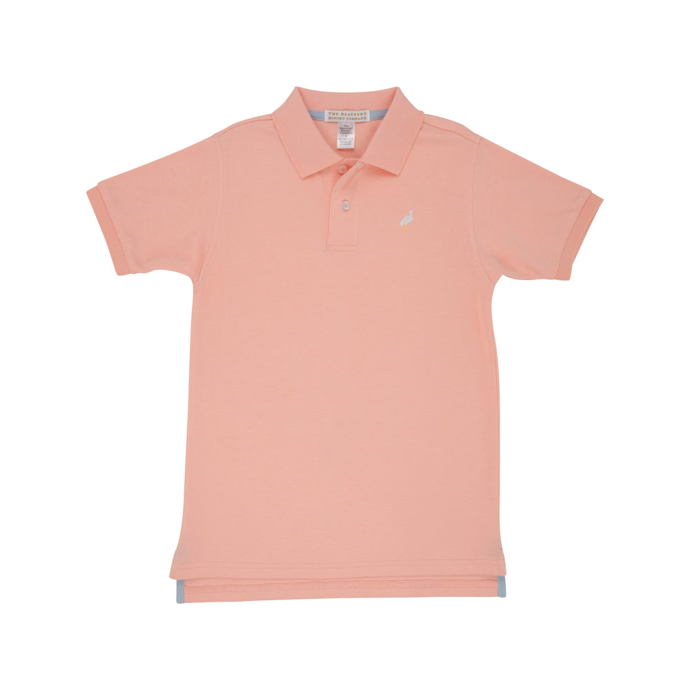 The Beaufort Bonnet Company - Pompano Peach Prim & Proper Polo