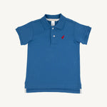 The Beaufort Bonnet Company - Prim and Proper Polo Wood Boat Blue/Richmond Red Stork
