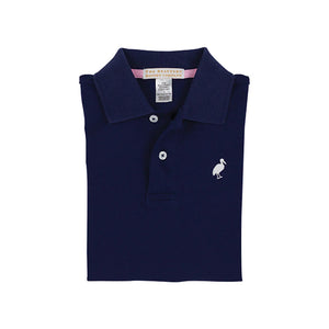 The Beaufort Bonnet Company - Prim & Proper Polo - Nantucket Navy/Worth Ave White