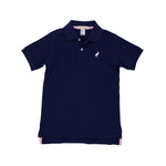 The Beaufort Bonnet Company - Prim & Proper Polo - Nantucket Navy/Worth Ave White