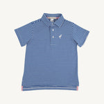 The Beaufort Bonnet Company - Rockefeller Royal Stripe Prim and Proper Polo