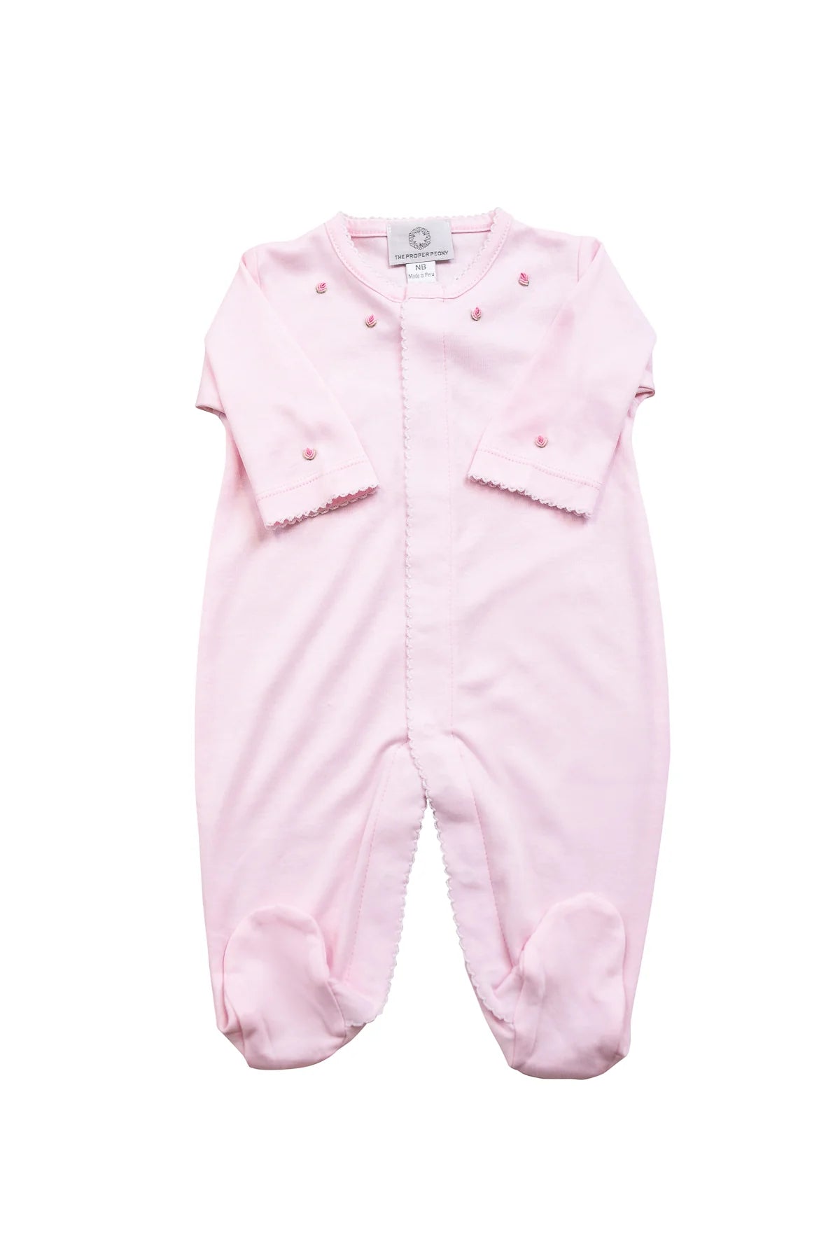 Pink Proper Pima Footed Pajamas