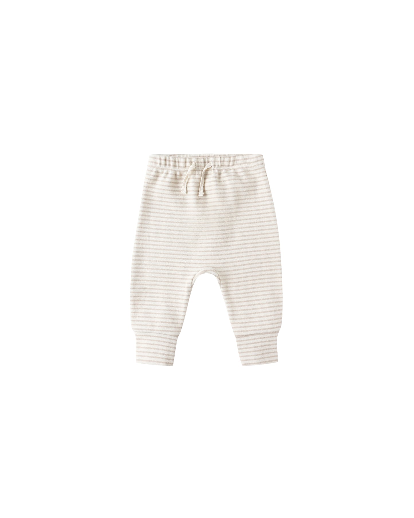 Oat Micro Stripe Drawstring Pant
