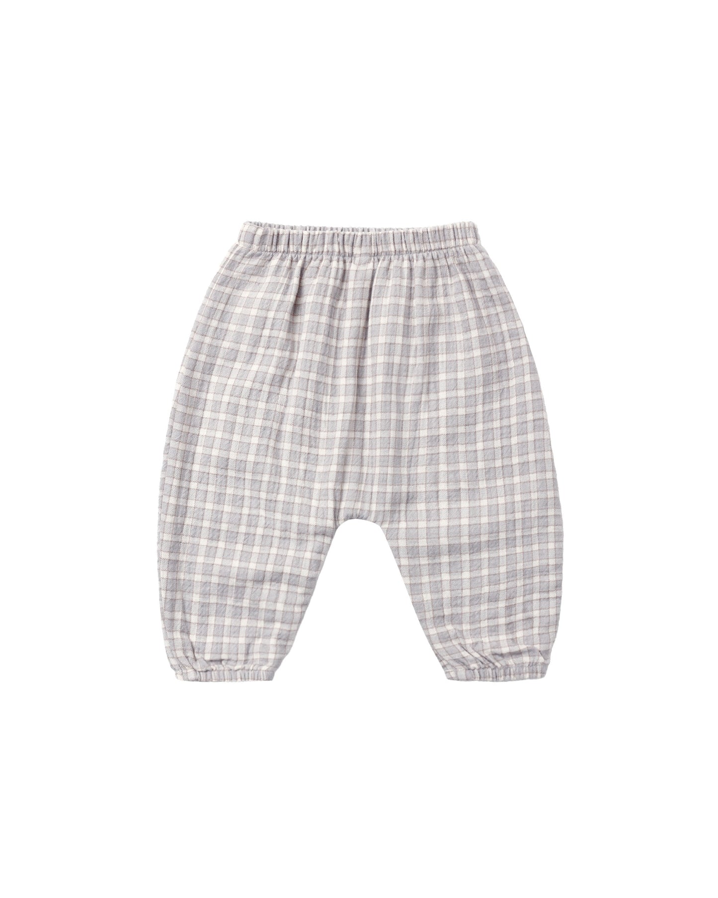 Blue Gingham Woven Pant