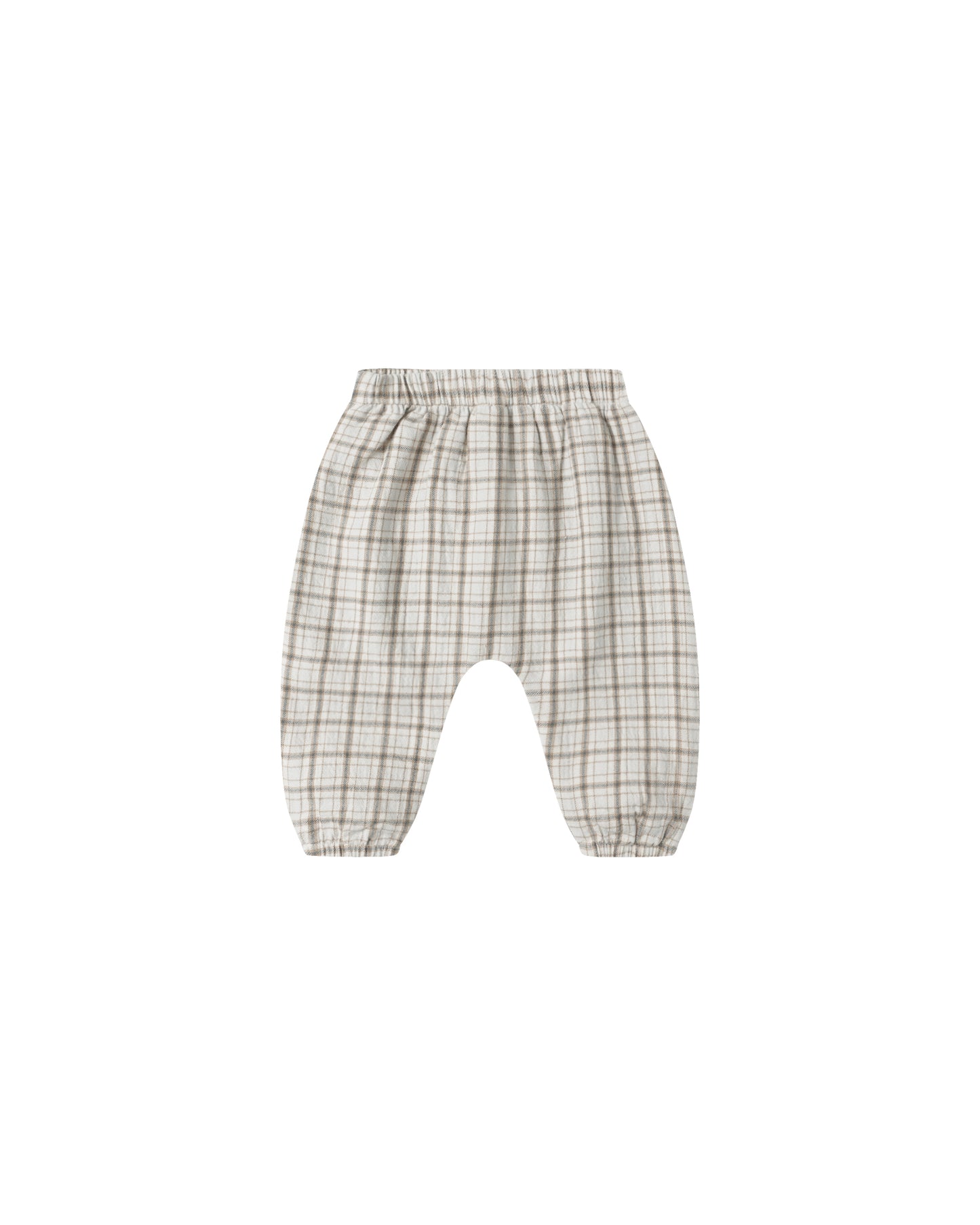 Blue Plaid Woven Pant