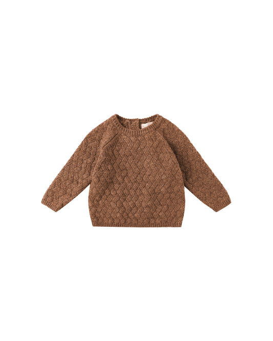 Heathered Cedar Knit Sweater