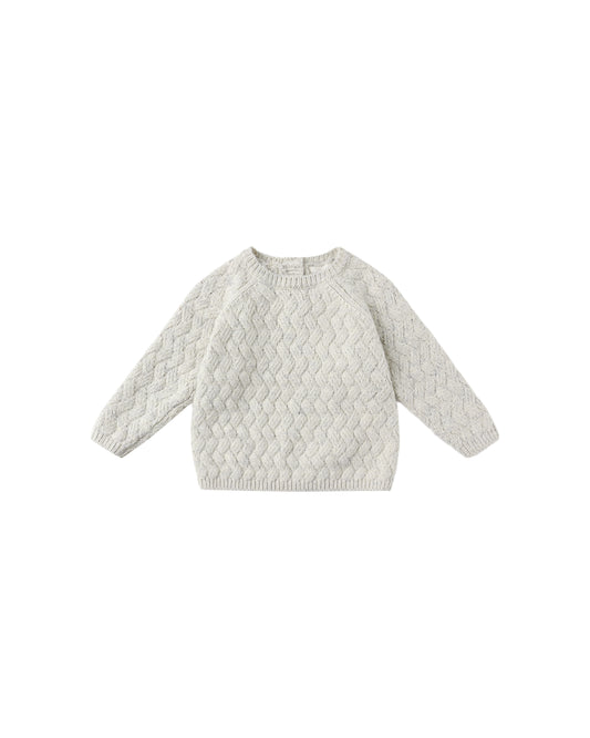 Heathered Blue Knit Sweater