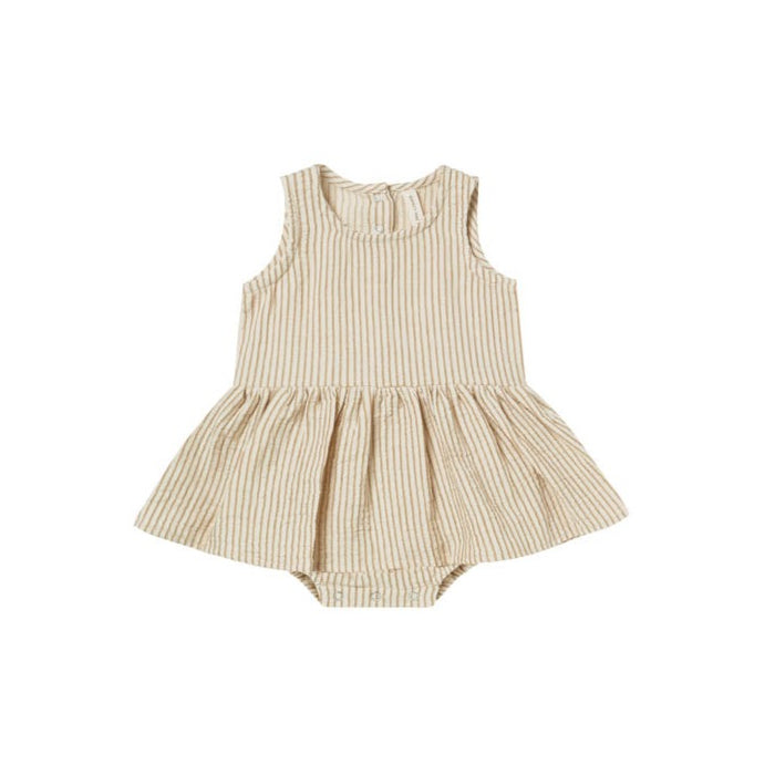 Quincy Mae - Ocre Skirted Tank One Piece