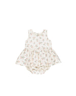 Quincy Mae - Strawberries Skirted Tank Romper