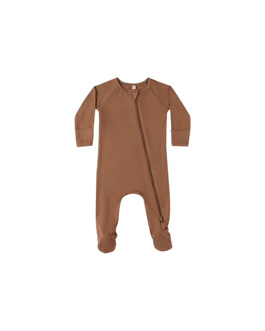 Cedar Bamboo Zip Footie