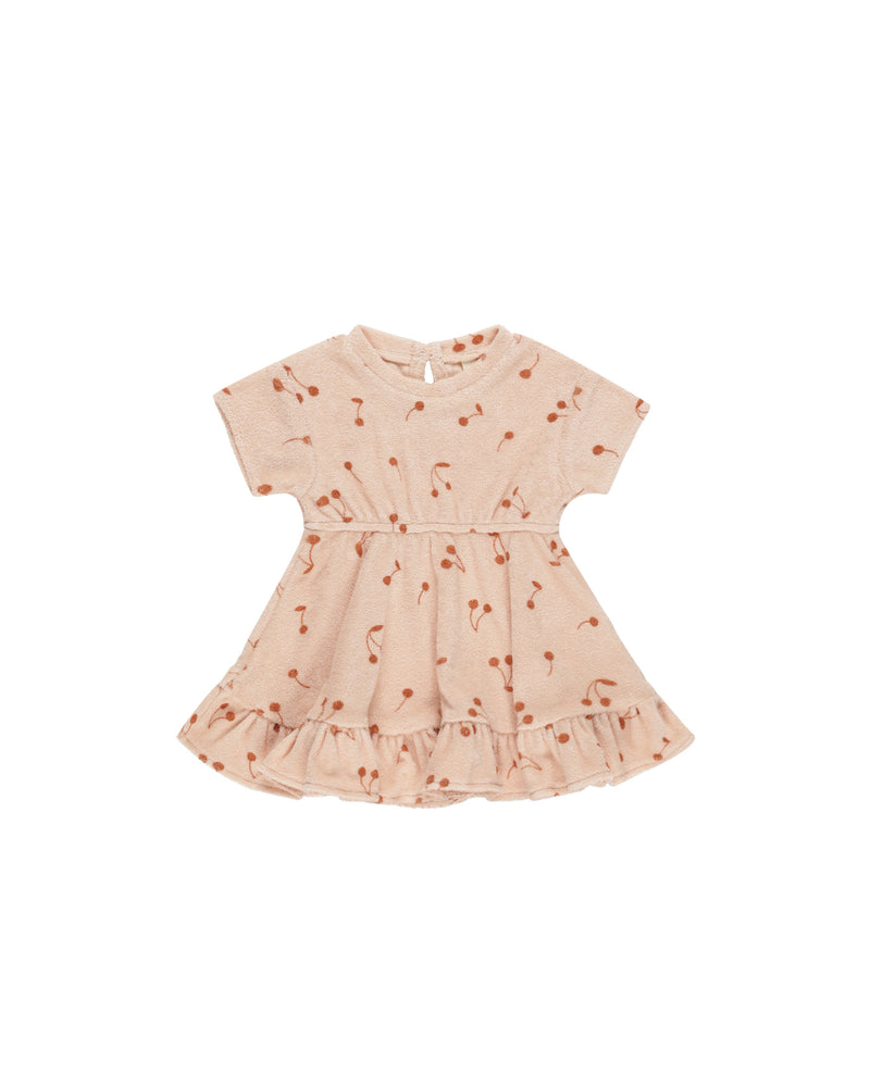 Quincy Mae - Cherries Terry Dress
