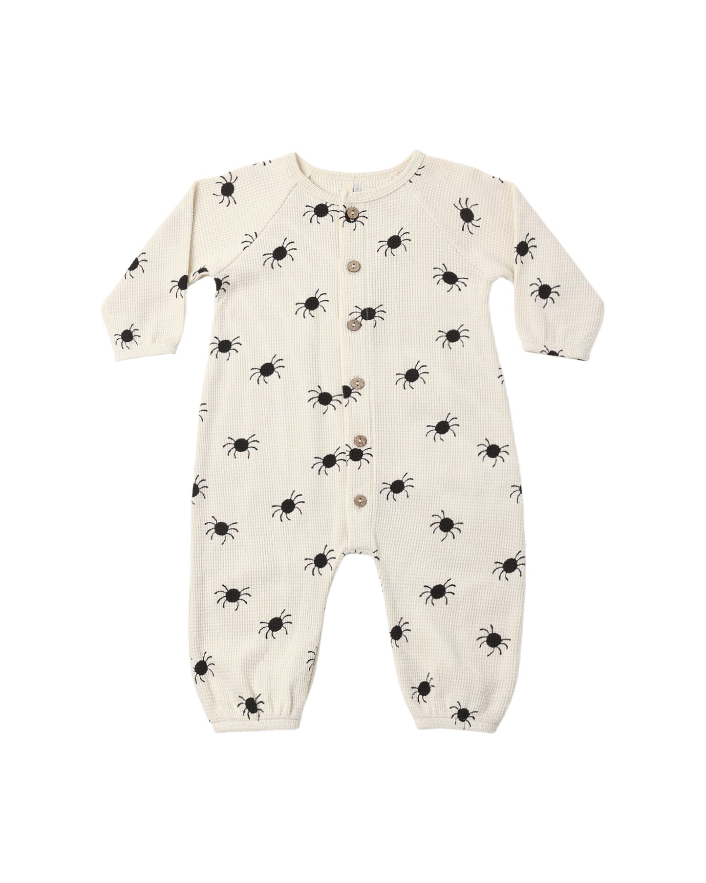 Bitsy Spider Waffle Long Sleeve Jumpsuit
