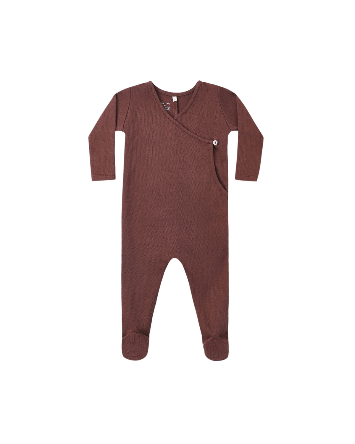 Black Cherry Pointelle Wrap Footie