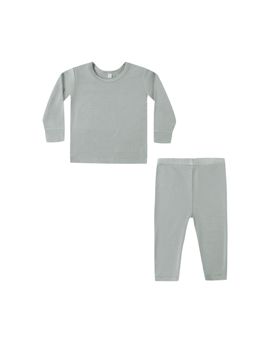 Steel Blue Bamboo Pajama Set