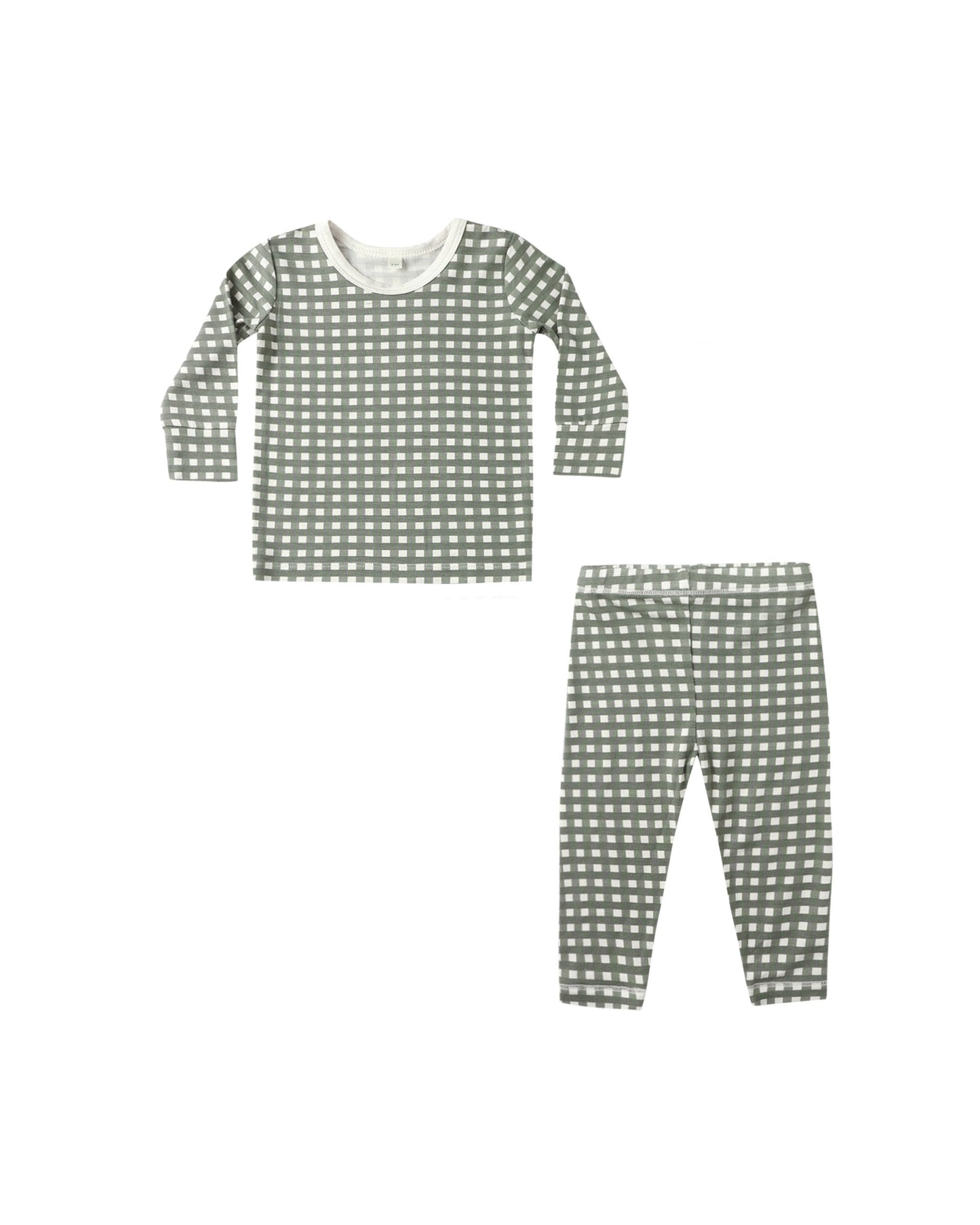 Forest Check Bamboo Pajama Set