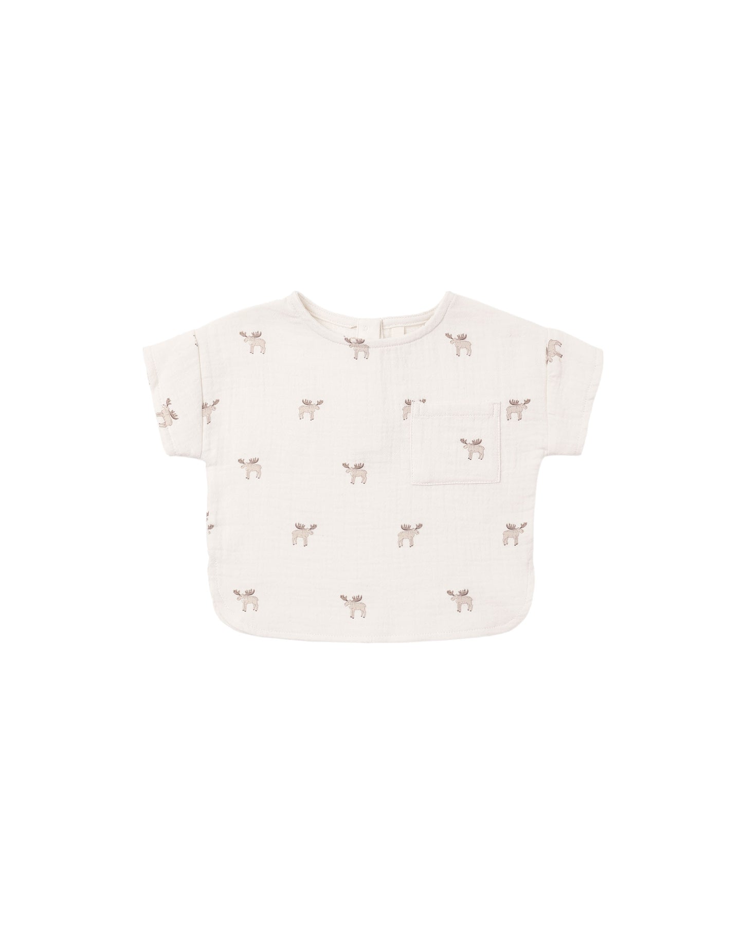 Moose Woven Boxy Top