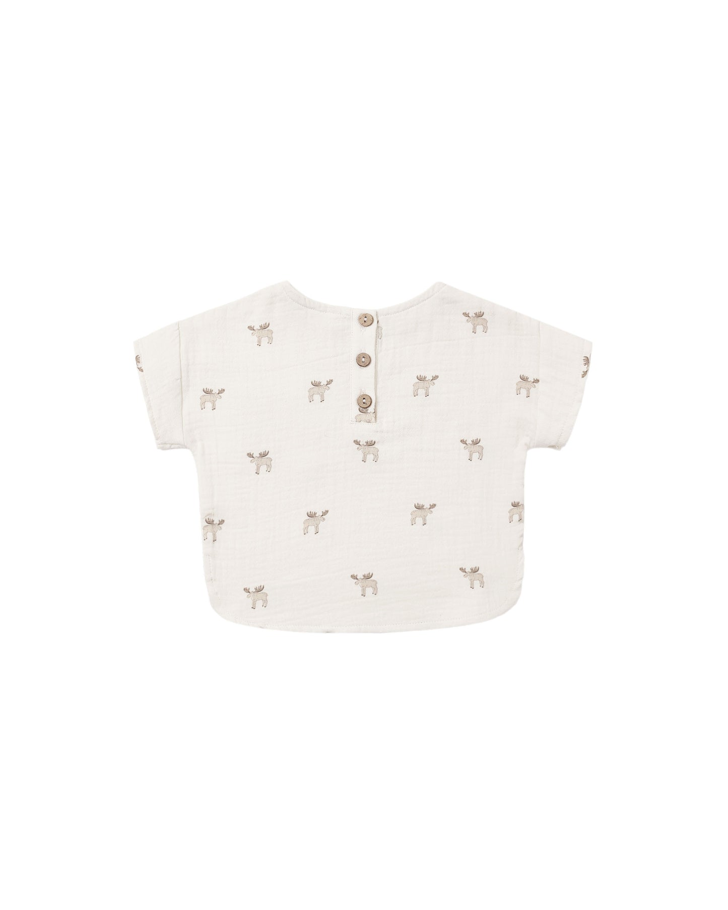 Moose Woven Boxy Top
