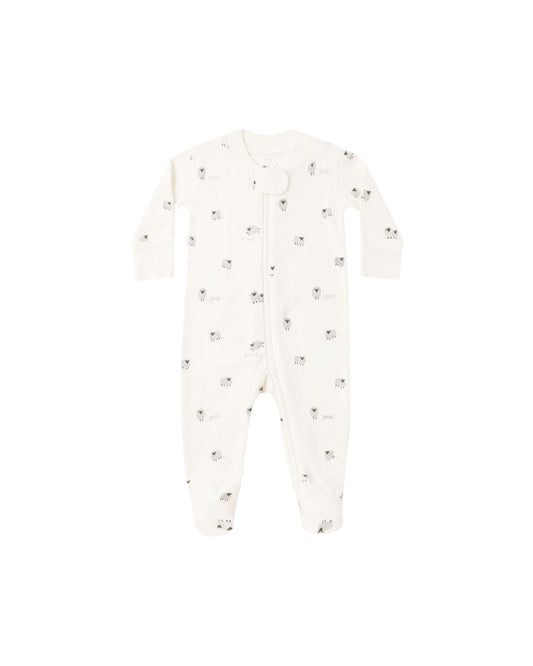 Sheep Zip Long Sleeve Sleeper Footie