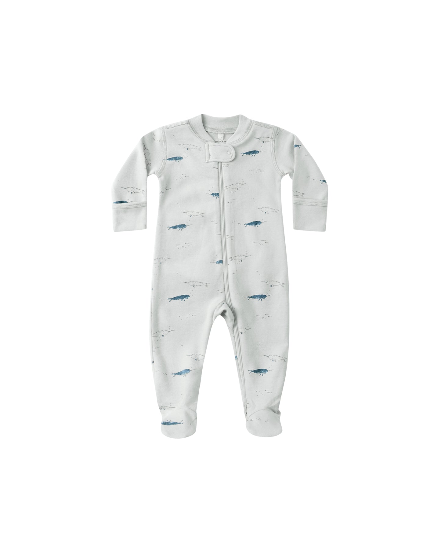 Narwhals Zip Long Sleeve Footie