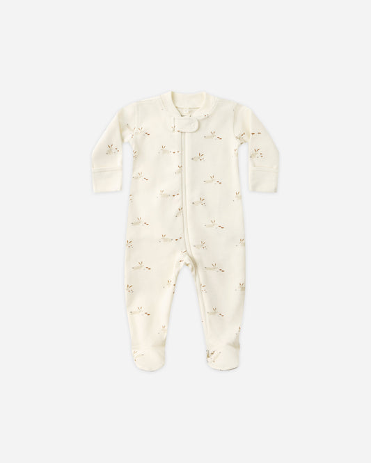 Bunnies Zip Long Sleeve Sleeper Footie