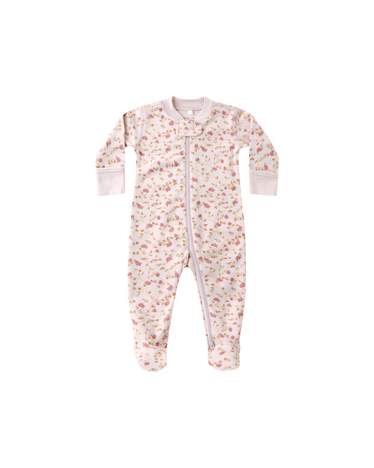 Garden Zip Long Sleeve Footie